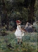 La Fillette aux canards Alfred Stevens